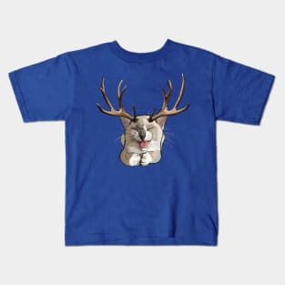 Snowshoe Siamese Catalope Kitten Kids T-Shirt